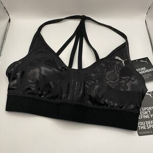 PUMA Women’s Small Train Untmd Low Impact Sports Bra - Black